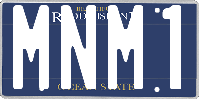 RI license plate MNM1