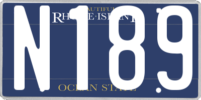 RI license plate N189