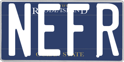 RI license plate NEFR