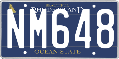 RI license plate NM648