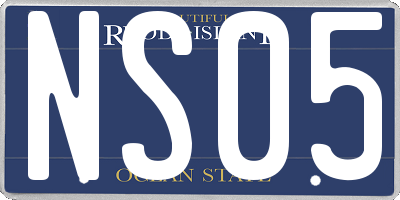 RI license plate NS05