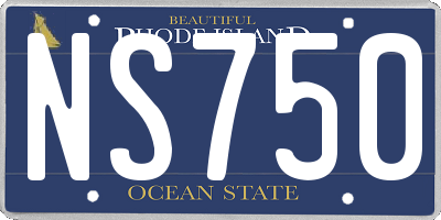 RI license plate NS750