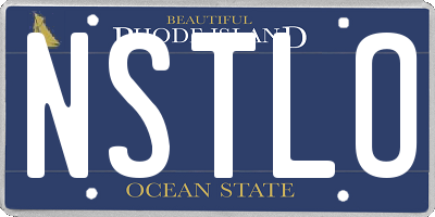 RI license plate NSTLO