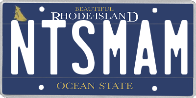 RI license plate NTSMAM