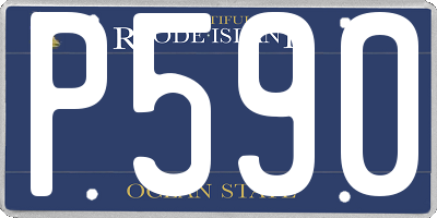 RI license plate P590