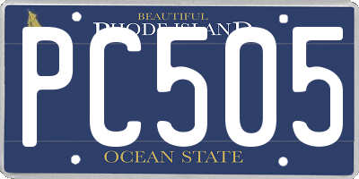 RI license plate PC505