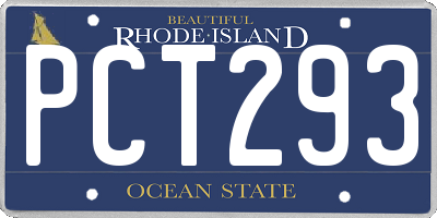 RI license plate PCT293