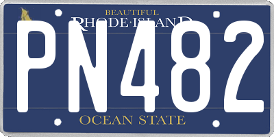 RI license plate PN482
