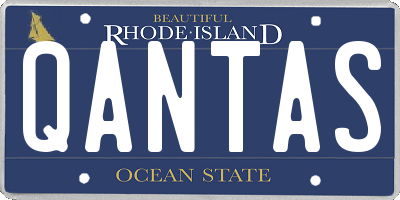 RI license plate QANTAS