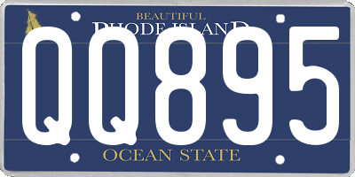 RI license plate QQ895