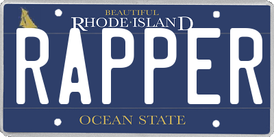 RI license plate RAPPER