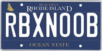 RI license plate RBXNOOB