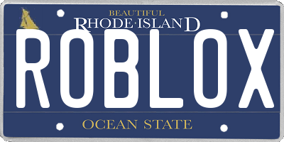 RI license plate ROBLOX