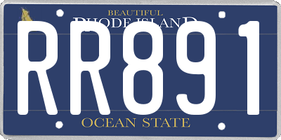 RI license plate RR891