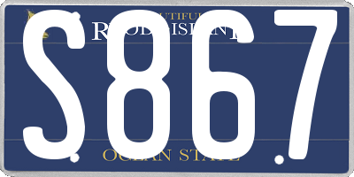 RI license plate S867