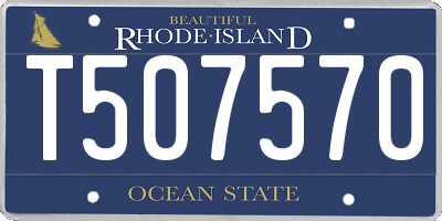 RI license plate T507570