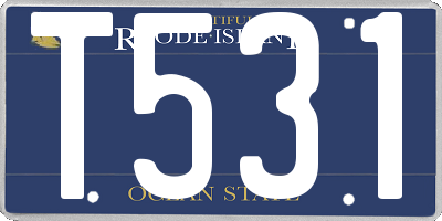 RI license plate T531