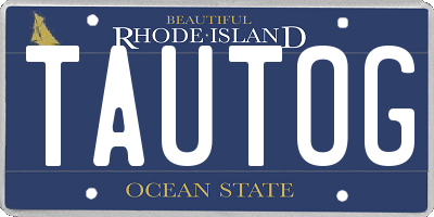 RI license plate TAUTOG