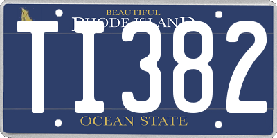 RI license plate TI382