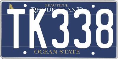 RI license plate TK338