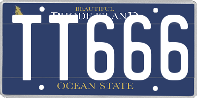 RI license plate TT666