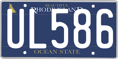 RI license plate UL586