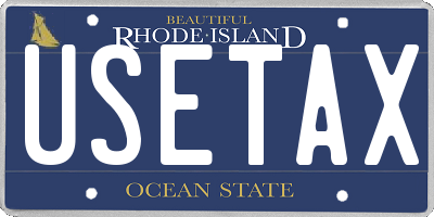 RI license plate USETAX