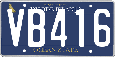 RI license plate VB416