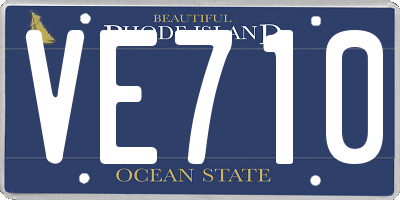 RI license plate VE710