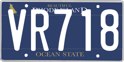 RI license plate VR718