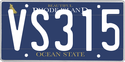 RI license plate VS315