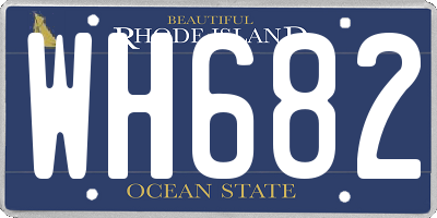 RI license plate WH682