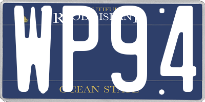 RI license plate WP94