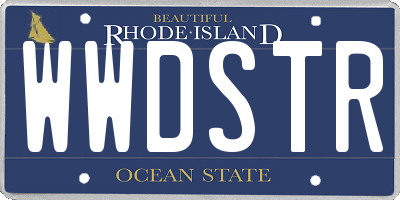 RI license plate WWDSTR