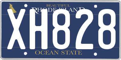 RI license plate XH828