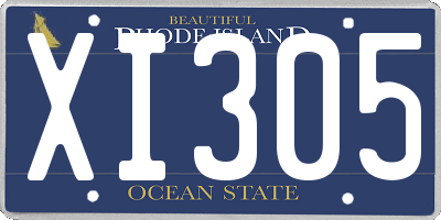 RI license plate XI305