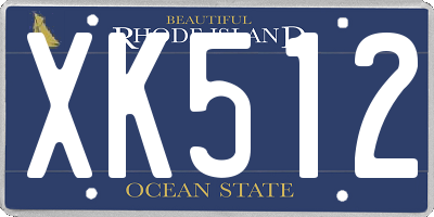 RI license plate XK512