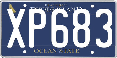 RI license plate XP683