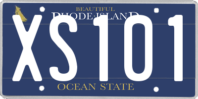 RI license plate XS101