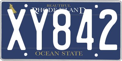 RI license plate XY842