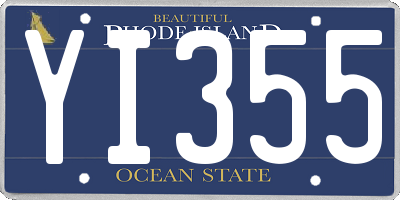 RI license plate YI355