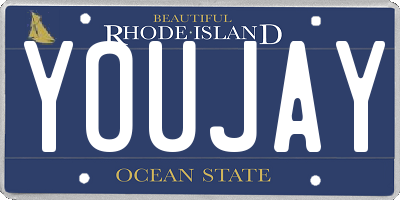 RI license plate YOUJAY