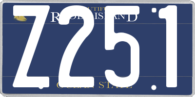 RI license plate Z251