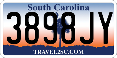 SC license plate 3898JY
