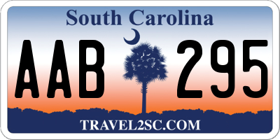 SC license plate AAB295