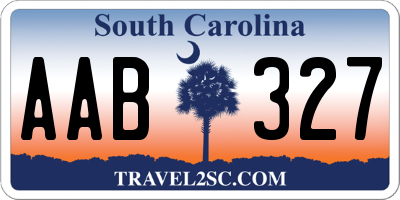 SC license plate AAB327
