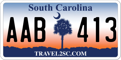 SC license plate AAB413