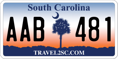 SC license plate AAB481