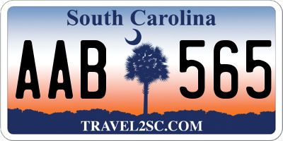 SC license plate AAB565