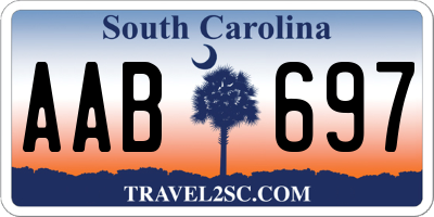 SC license plate AAB697